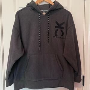 Calvin Klein Performance Fleece Dark Gray Hoodie, Women's Size XS